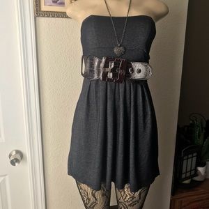 ⚡️FLASH!LOVE CULTURE:|Strapless Belted Mini Dress.